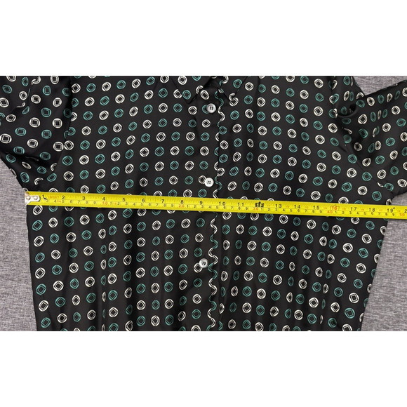 LAURA URBINATI Dress Geometric Print Silk Size 44 US8 - Picture 4 of 9